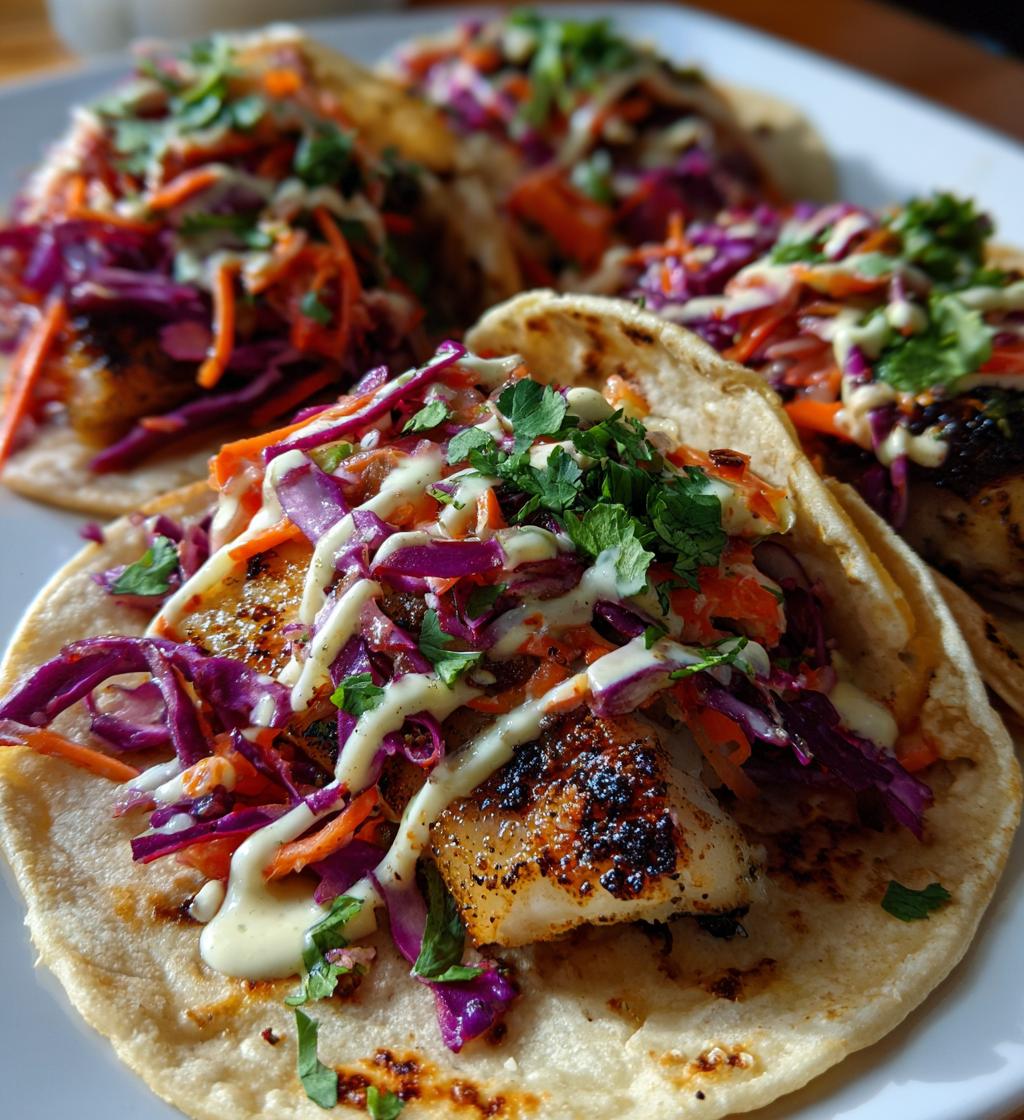 Gegrillte Fisch-Tacos mit Krautsalat - detail 1