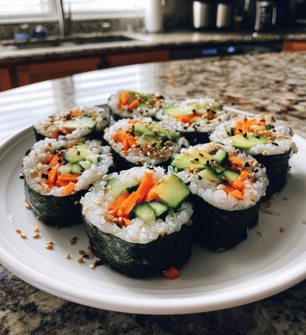 Gemüse Sushi Rollen - detail 1