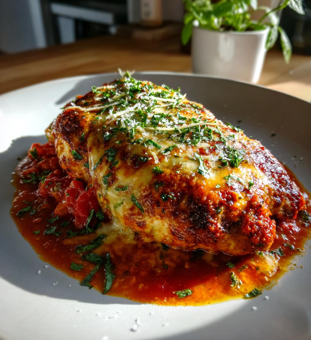 Gesundes Hähnchen-Parmesan