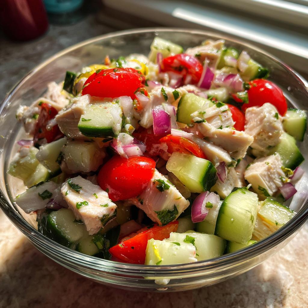 Gurken-Puten-Sub-Salat