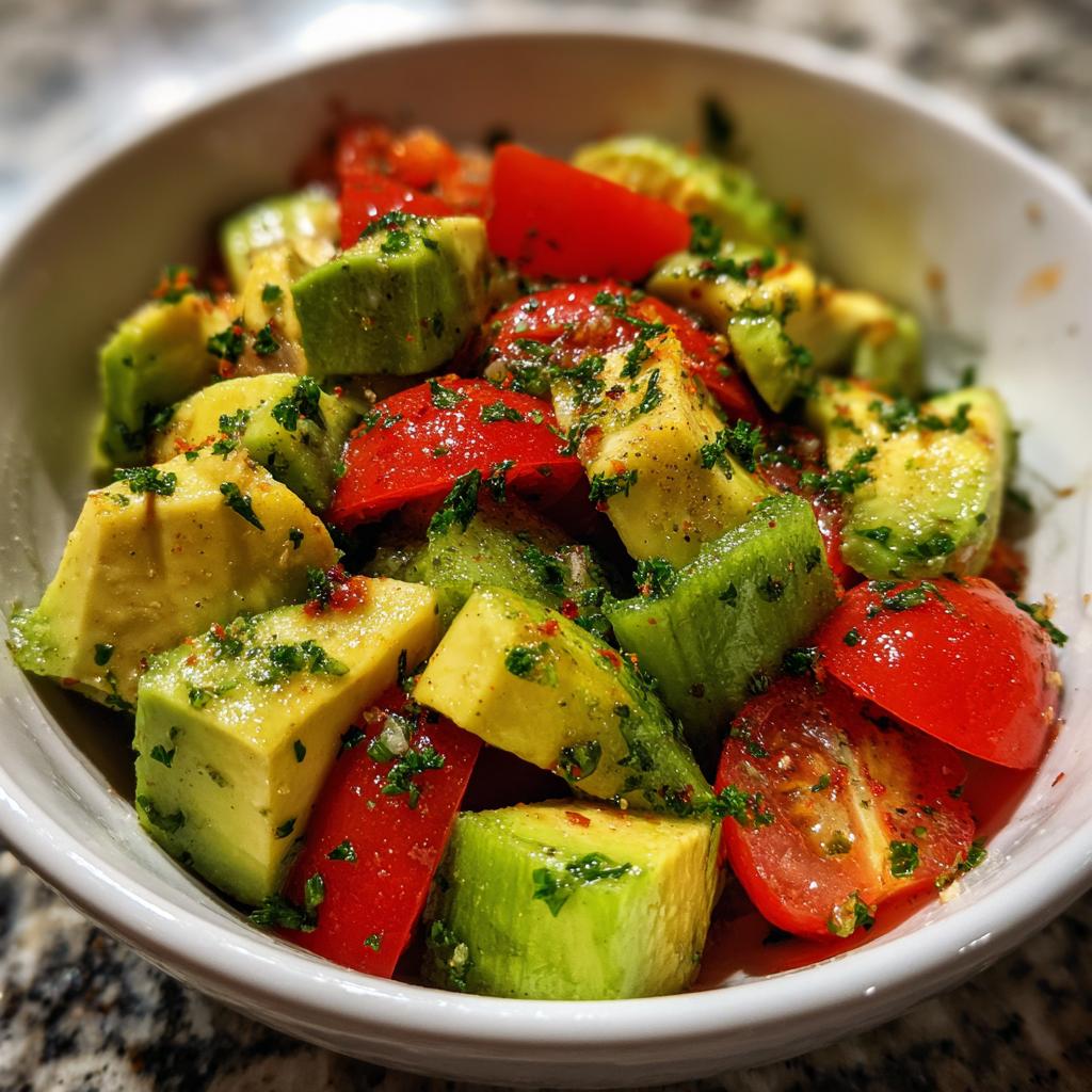 Gurken-Tomaten-Avocado-Salat