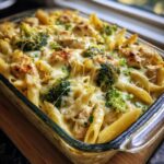 Hühnchen Alfredo Nudelauflauf