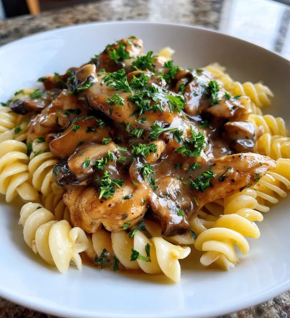 Hühnchen Marsala Pasta