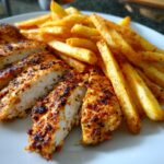 Hähnchen mit Pommes