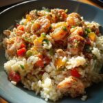 Hähnchen und Garnelen Jambalaya Rezept