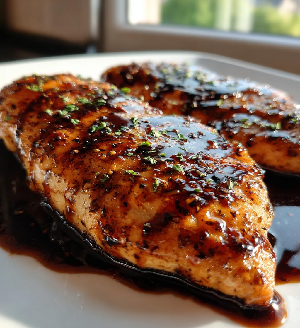 Hähnchenbrust mit Balsamico-Glasur aus der Heißluftfritteuse - detail 1