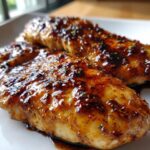 Hähnchenbrust mit Balsamico-Glasur aus der Heißluftfritteuse