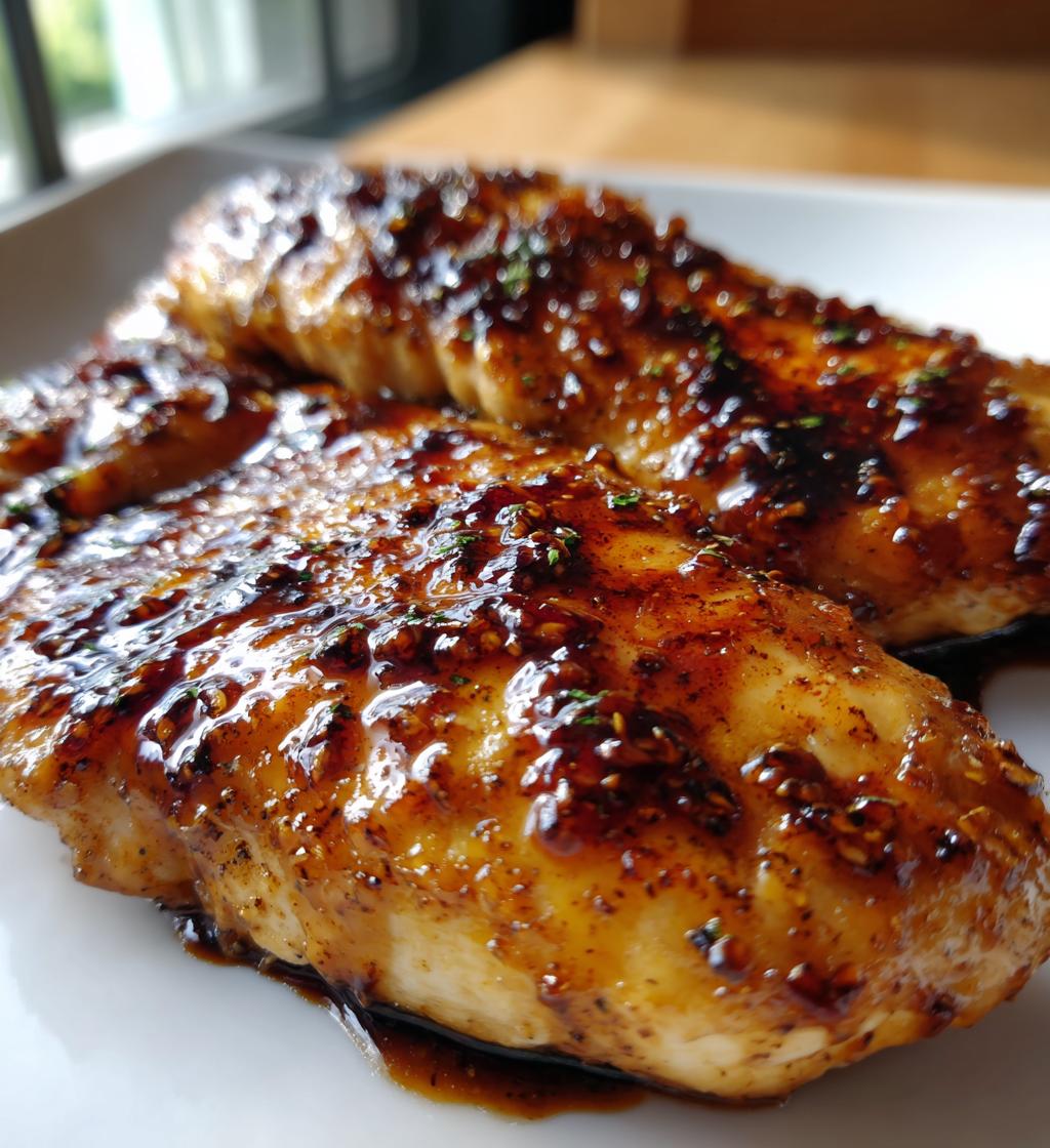 Hähnchenbrust mit Balsamico-Glasur aus der Heißluftfritteuse