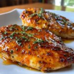 Hähnchenbrust mit Orangen-Glasur aus der Heißluftfritteuse
