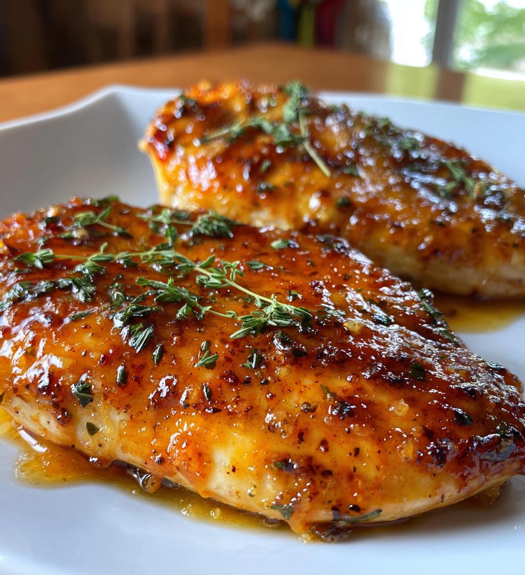 Hähnchenbrust mit Orangen-Glasur aus der Heißluftfritteuse
