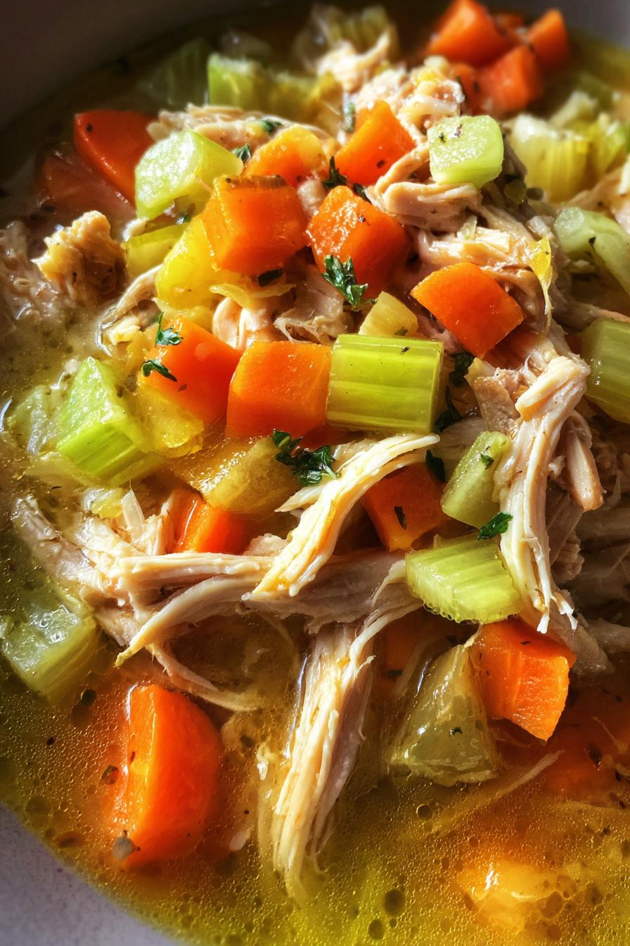 Hühnersuppe aus dem Instant Pot