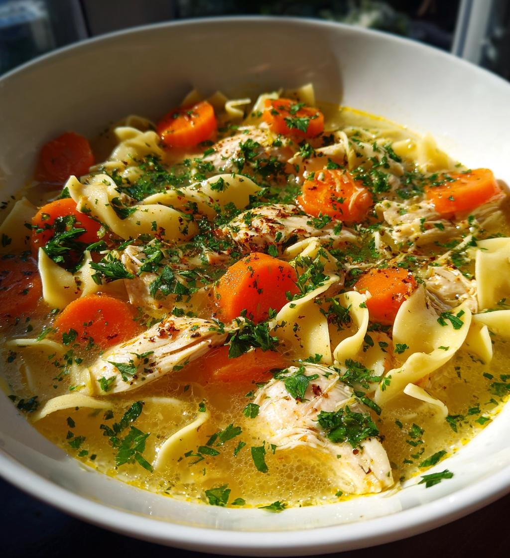 Hühnersuppe mit Nudeln - detail 1