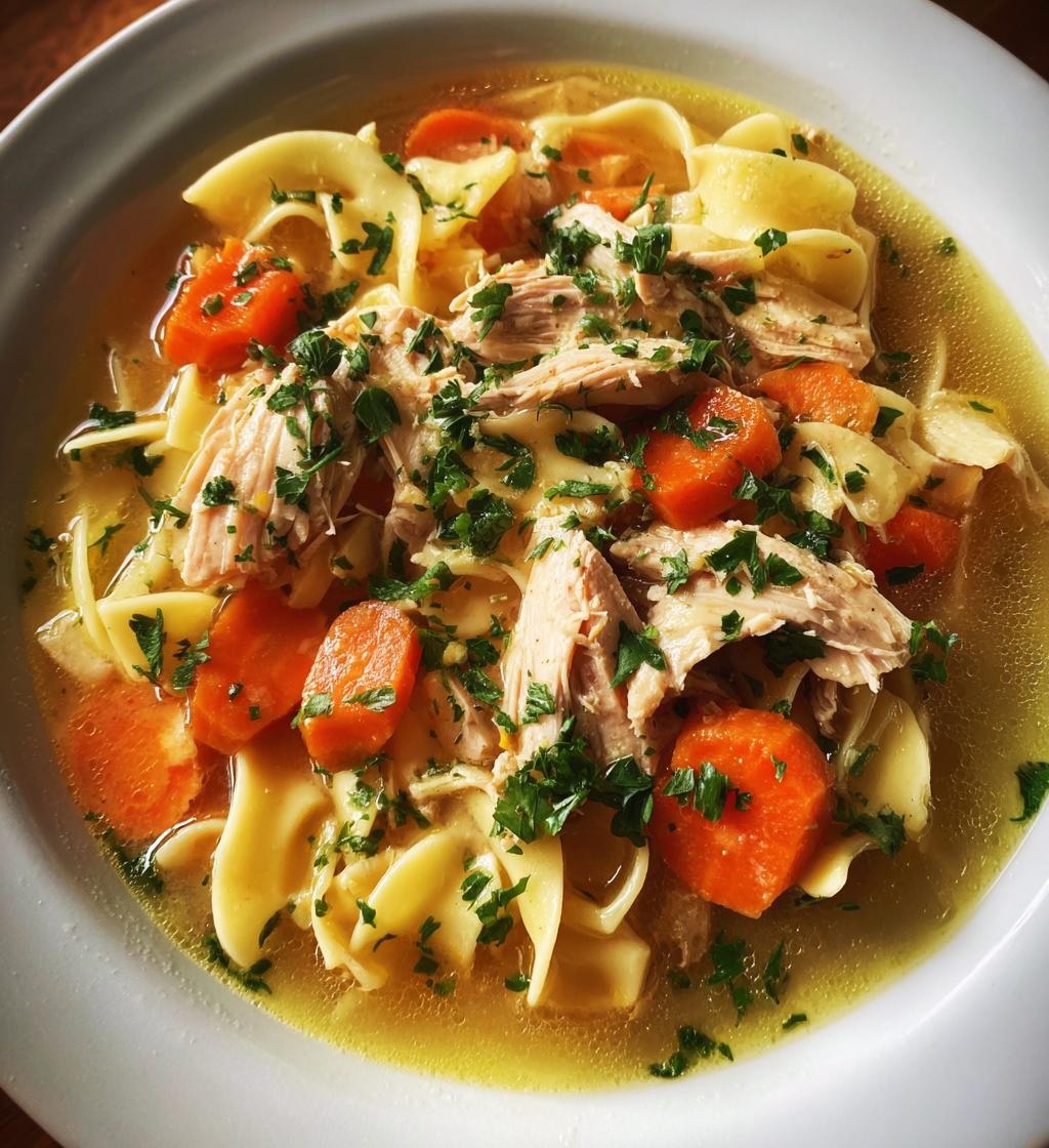 Hühnersuppe mit Nudeln