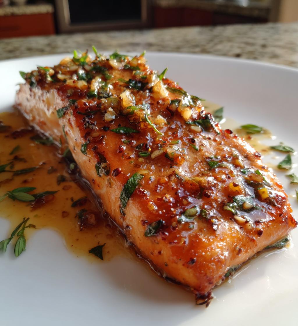 Honig-Knoblauch-Lachs - detail 1