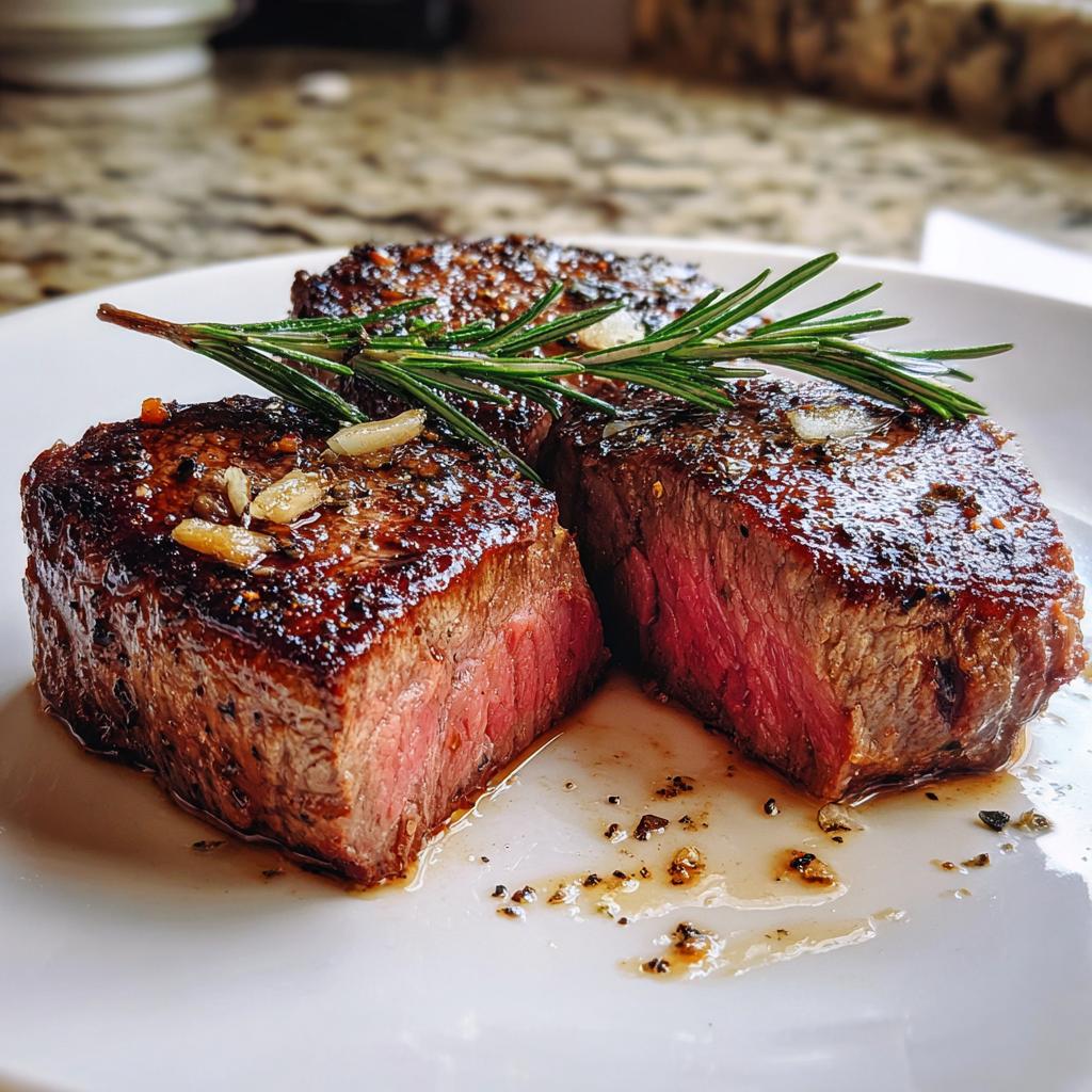 In der Pfanne gebratenes Filet Mignon