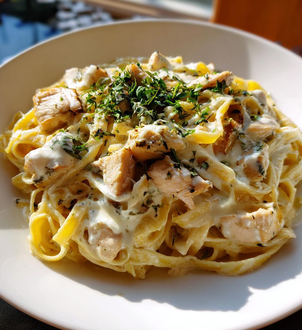 Instant Pot Hähnchen Alfredo