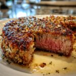 Knoblauch-Parmesan-Krustensteak