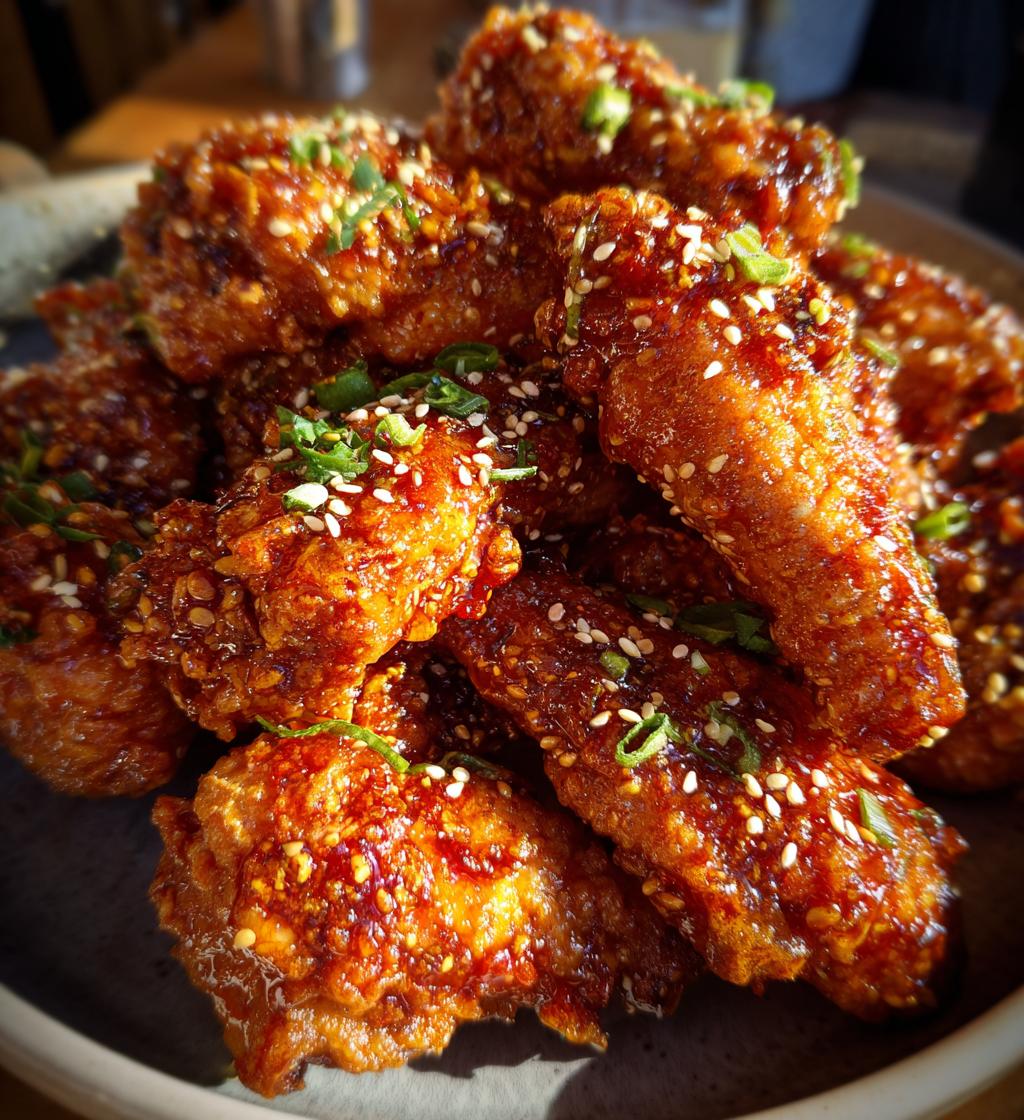 Koreanisches frittiertes Hähnchen Rezept