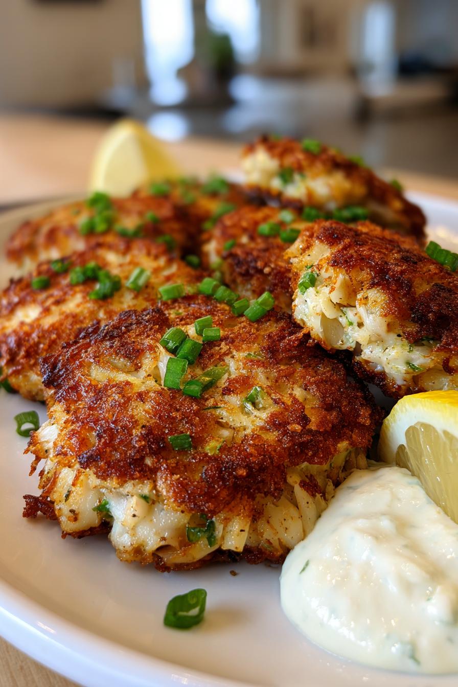 Krabbenkuchen mit Zitronen-Aioli - detail 1