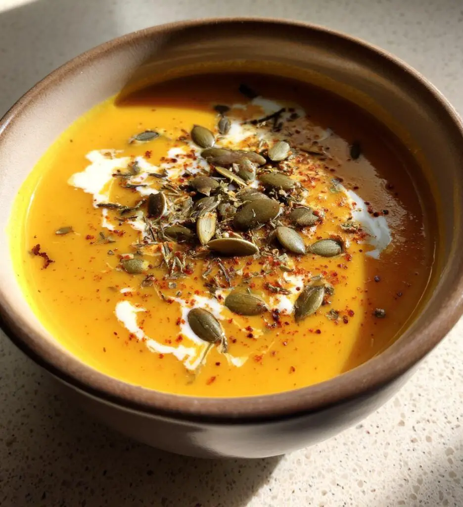 Kürbis-Ingwer-Suppe