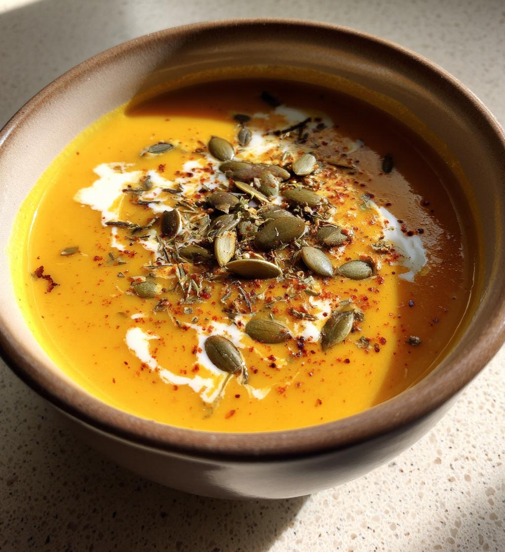 Kürbis-Ingwer-Suppe
