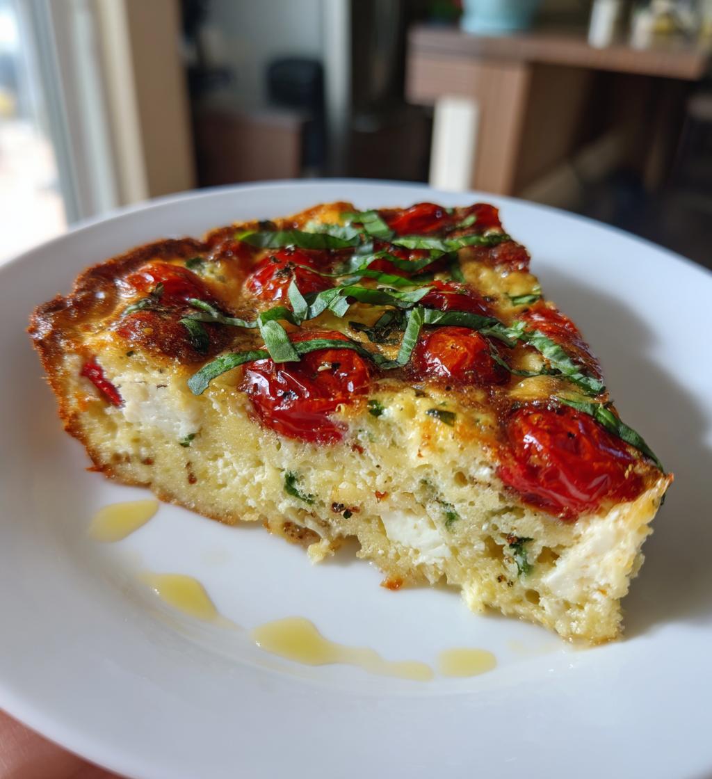 Krustenlose Caprese-Quiche-Salat - detail 1