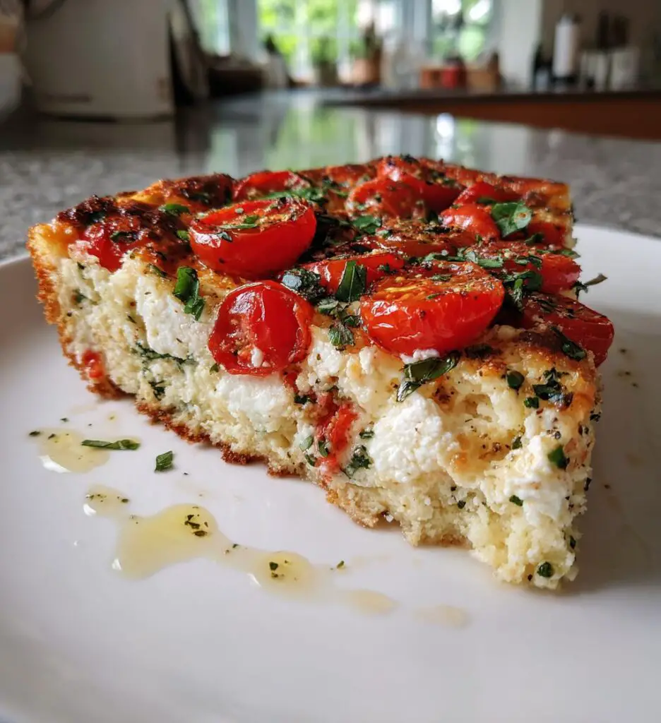 Krustenlose Caprese-Quiche-Salat