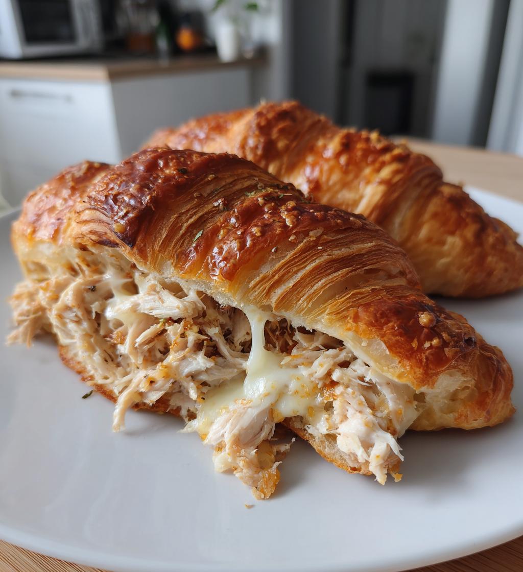 Käse-Hähnchen-Croissant-Rolle - detail 1