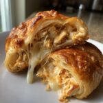 Käse-Hähnchen-Croissant-Rolle