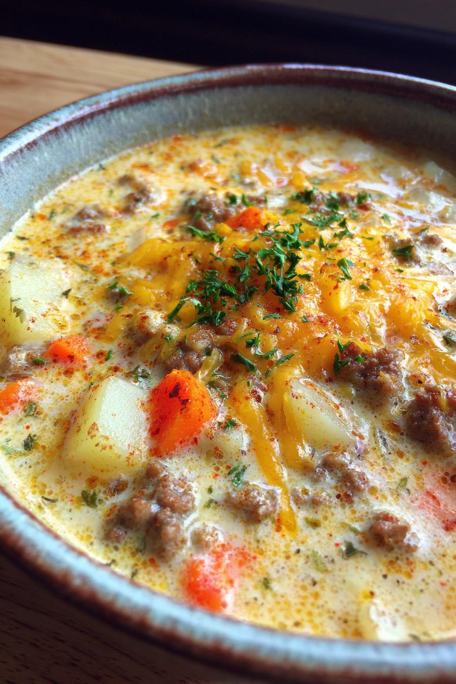 Käseburger-Suppe - detail 1