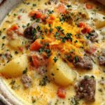 Käseburger-Suppe