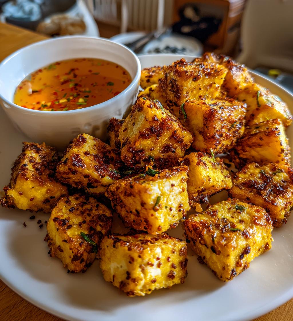 Luftfritteuse Tofu