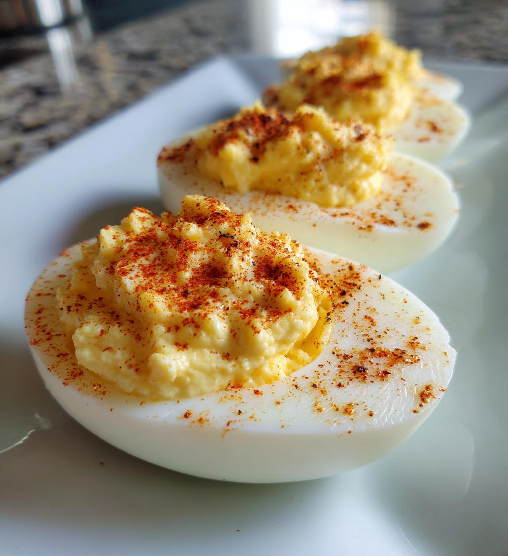 Luftfritteusen-Deviled Eggs