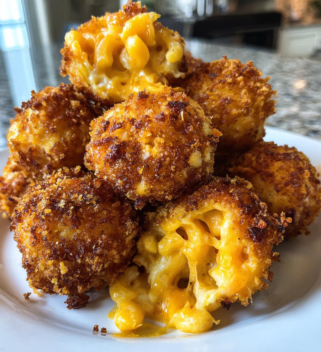 Mac and Cheese Bällchen aus der Heißluftfritteuse - detail 1