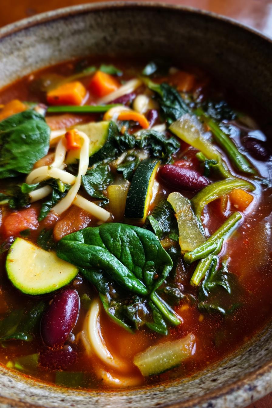 Minestrone-Suppe - detail 1