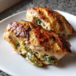 Mit Jalapeño gefüllte Hähnchenbrust aus der Heißluftfritteuse