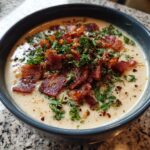 Ofenkartoffelsuppe mit Toppings