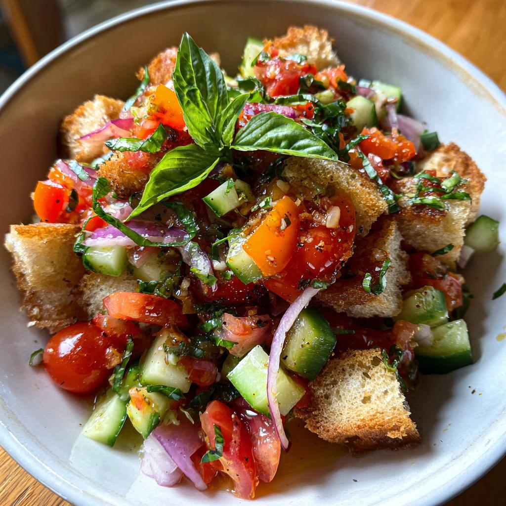 Panzanella (italienischer Brotsalat) - detail 1