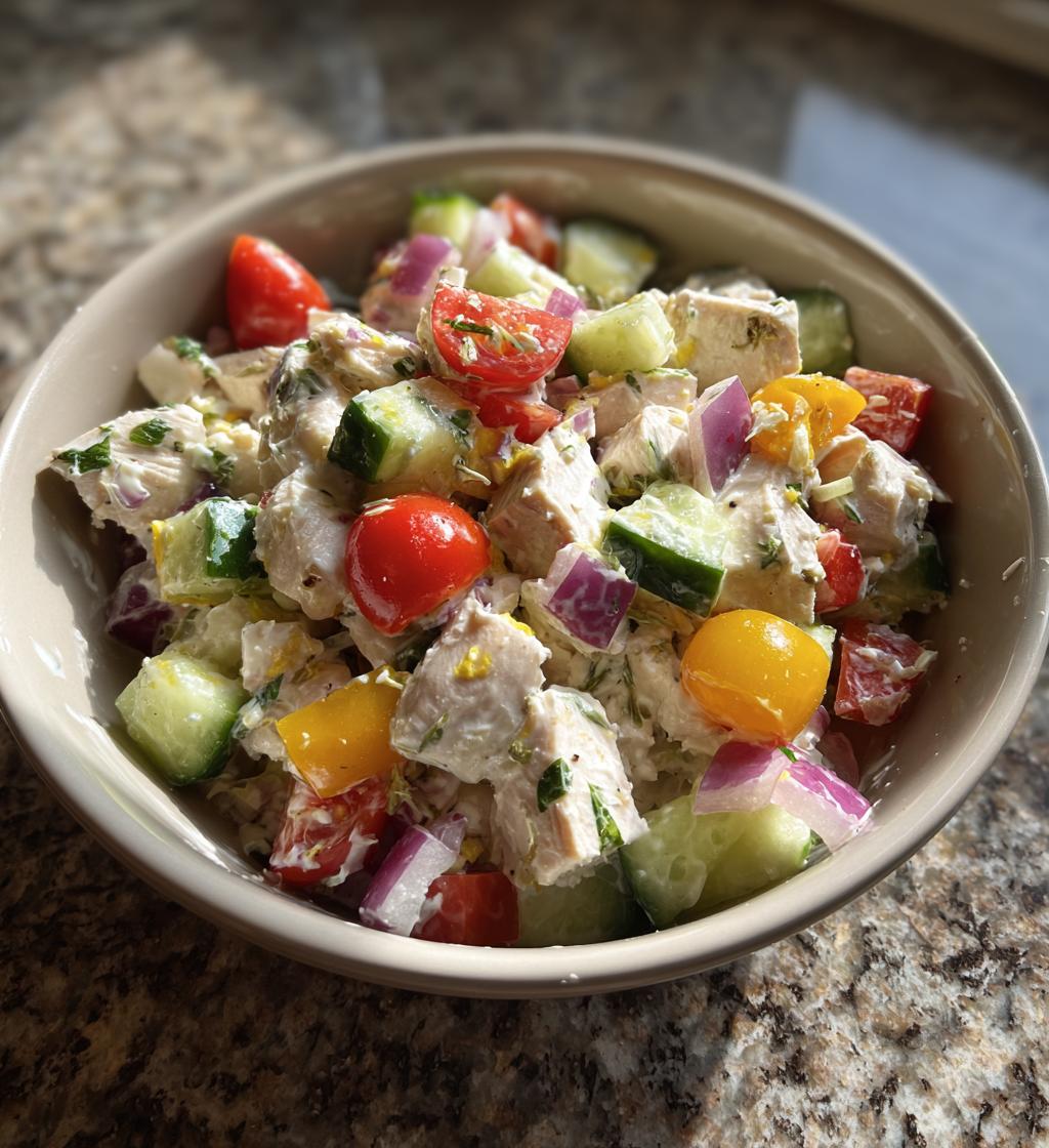 Proteinreicher Hähnchensalat - detail 1
