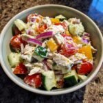 Proteinreicher Hähnchensalat
