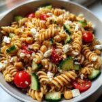 Proteinreicher Nudelsalat