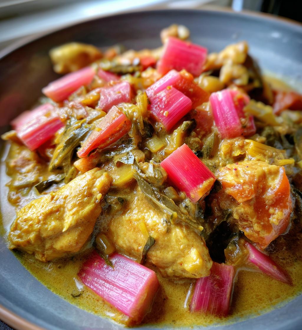 Rhabarber-Curry-Hähnchen - detail 1