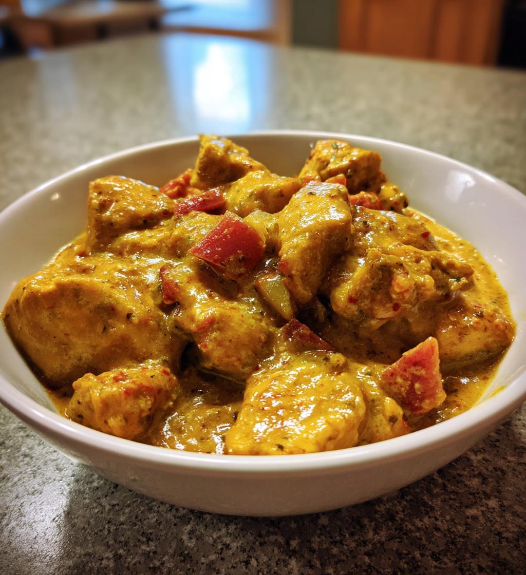 Rhabarber-Curry-Hühnchen