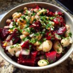 Rote-Bete- und Weiße-Bohnen-Salat
