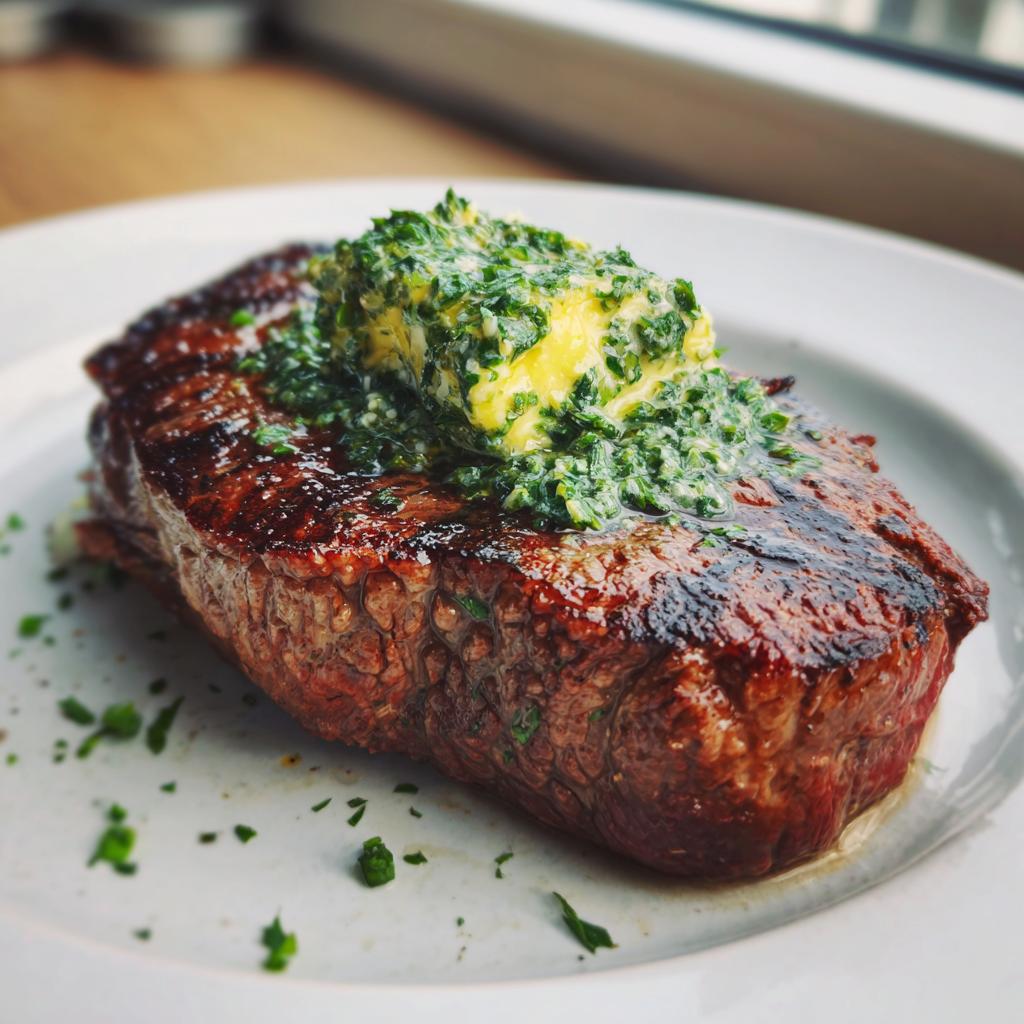 Rumpsteak mit Kräuterbutter - detail 1