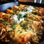 Salsa Verde Hähnchen-Enchiladas