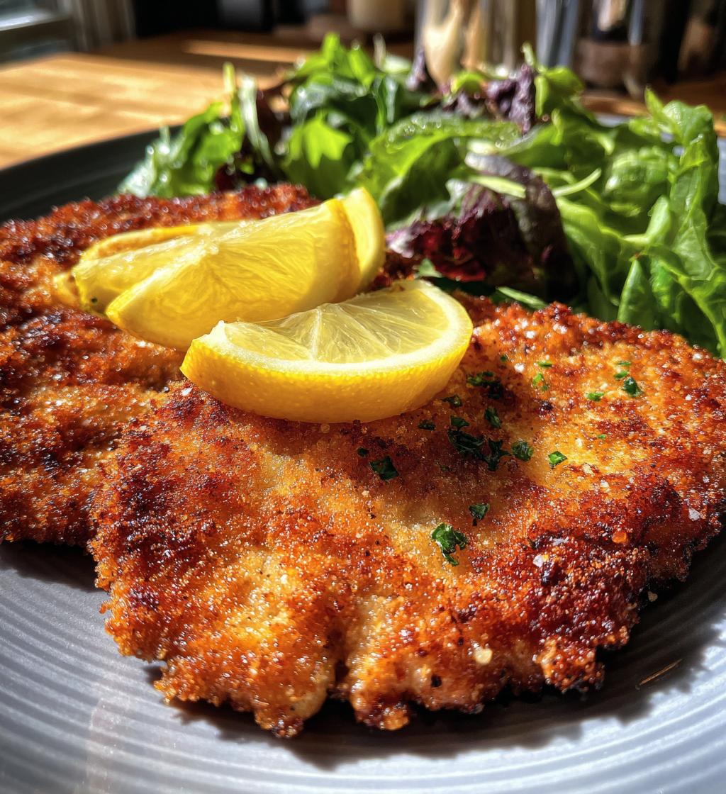 Schweineschnitzel aus der Heißluftfritteuse - detail 1