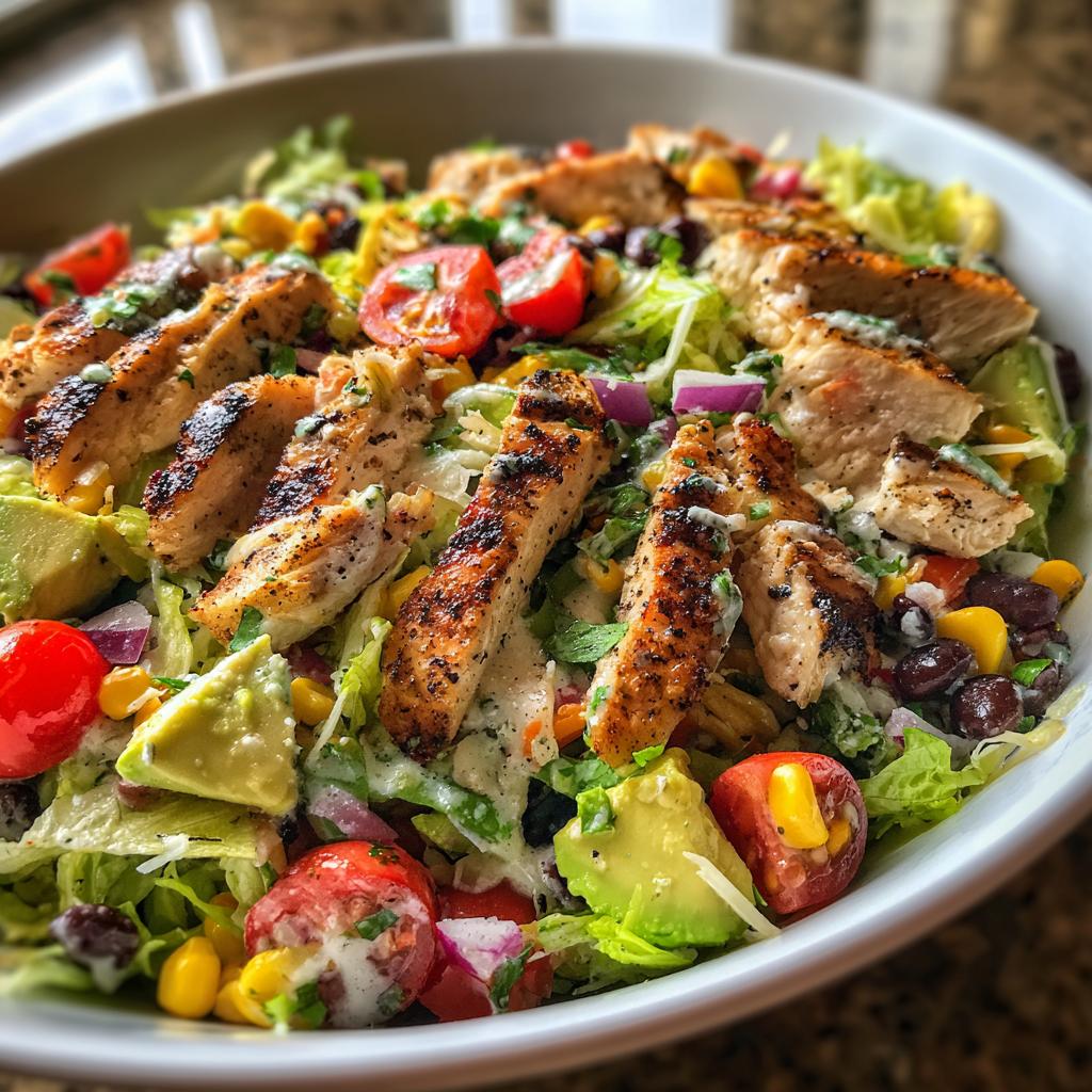 Southwestern-Hähnchen-Chopped-Salat