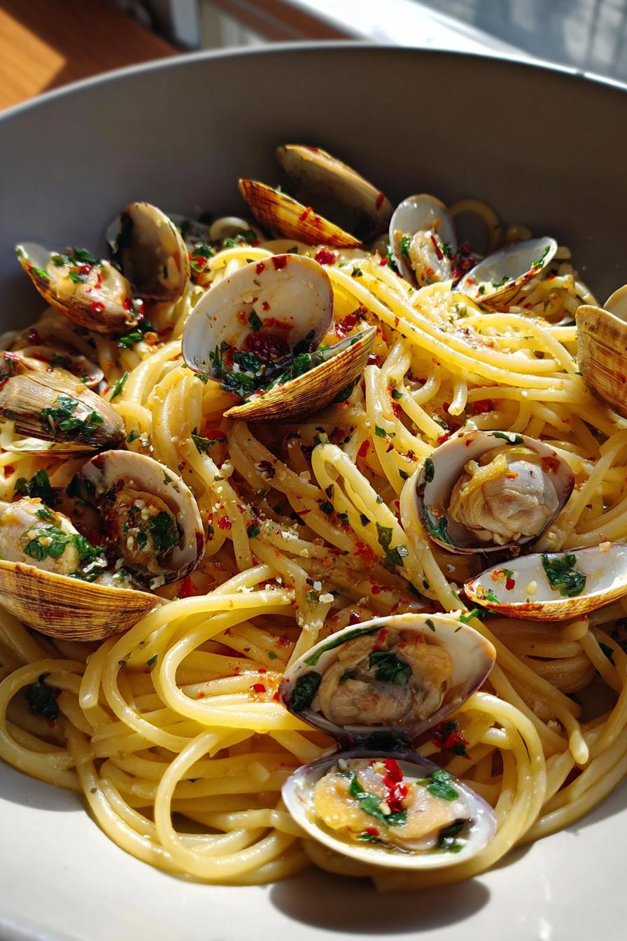 Spaghetti mit Muscheln