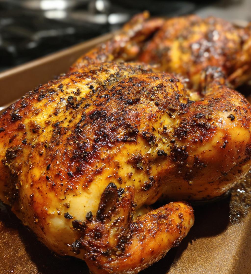 Spatchcock Hähnchen im Ofen - detail 1